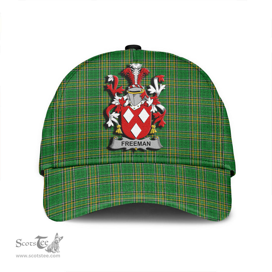 Scottish Freeman Coat of Arms Family Crest Ireland Cap Irish National Tartan Irish County Cap