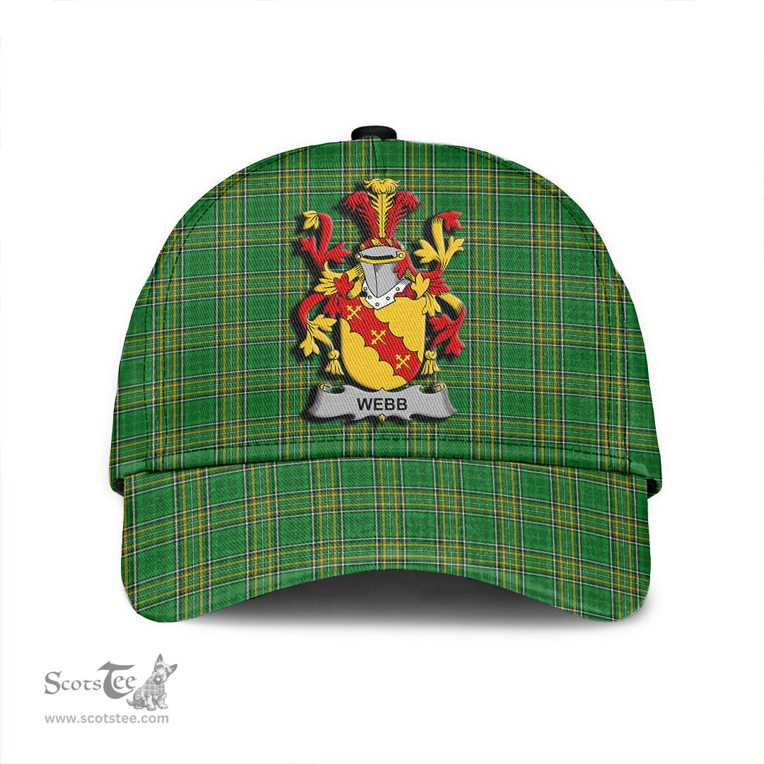 Scottish Webb Coat of Arms Family Crest Ireland Cap Irish National Tartan Irish County Cap