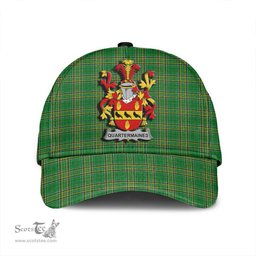 Scottish Quartermaines Coat of Arms Family Crest Ireland Cap Irish National Tartan Irish County Cap