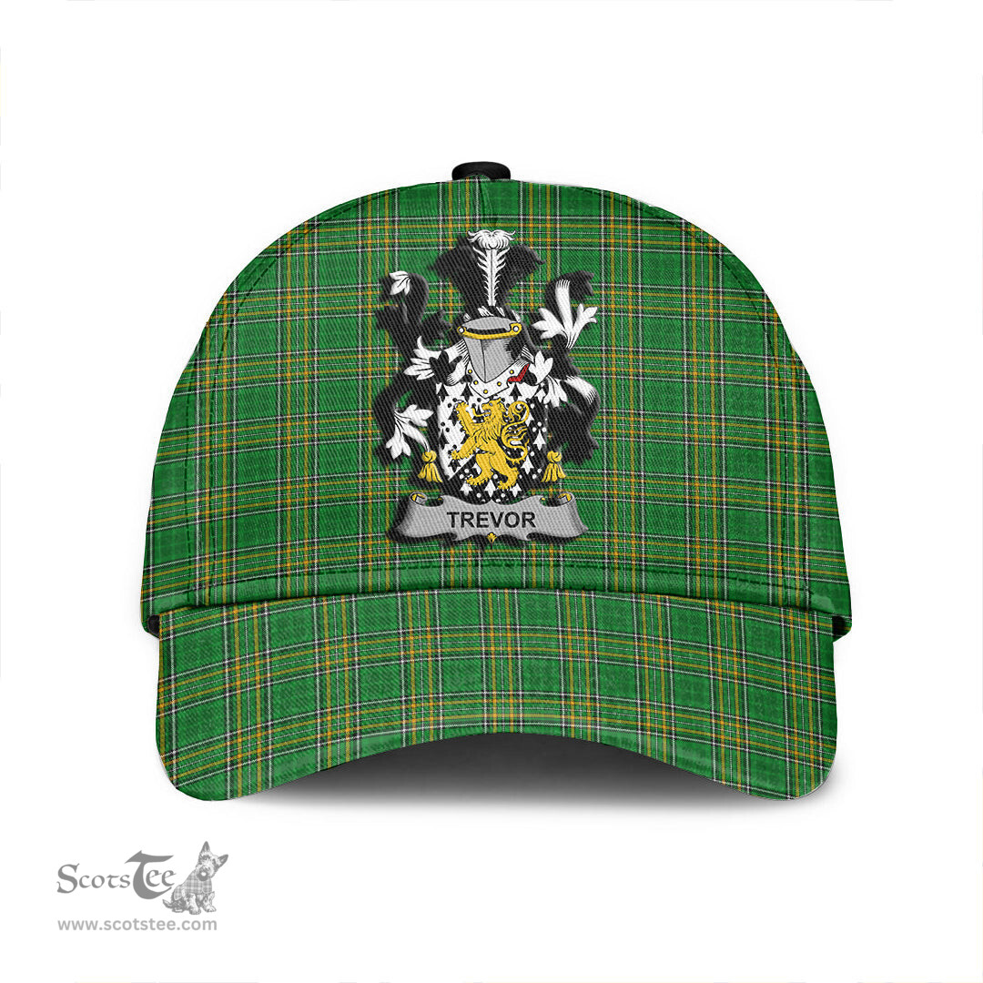 Scottish Trevor Coat of Arms Family Crest Ireland Cap Irish National Tartan Irish County Cap
