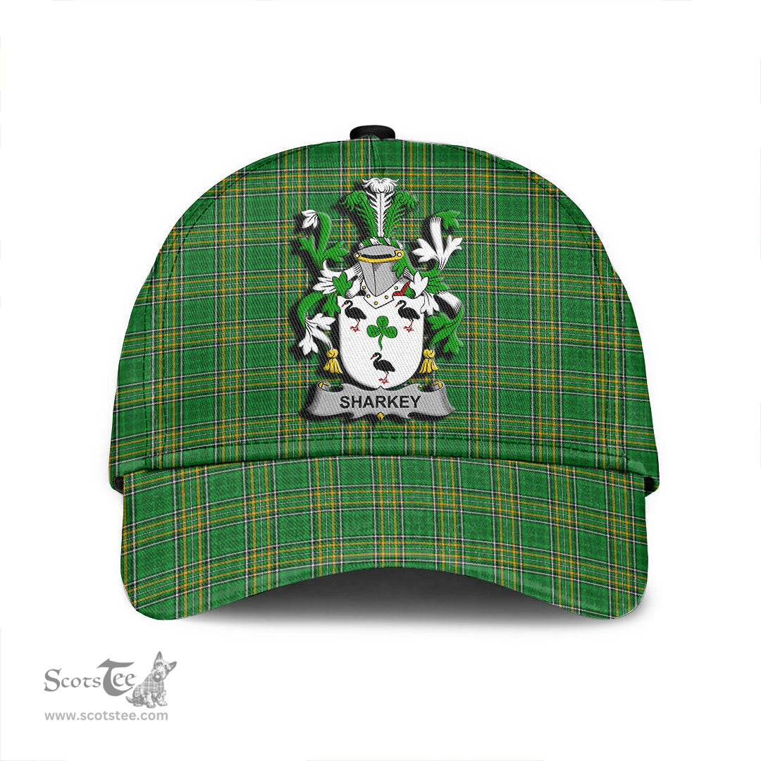 Scottish Sharkey or O Sharkey Coat of Arms Family Crest Ireland Cap Irish National Tartan Irish County Cap