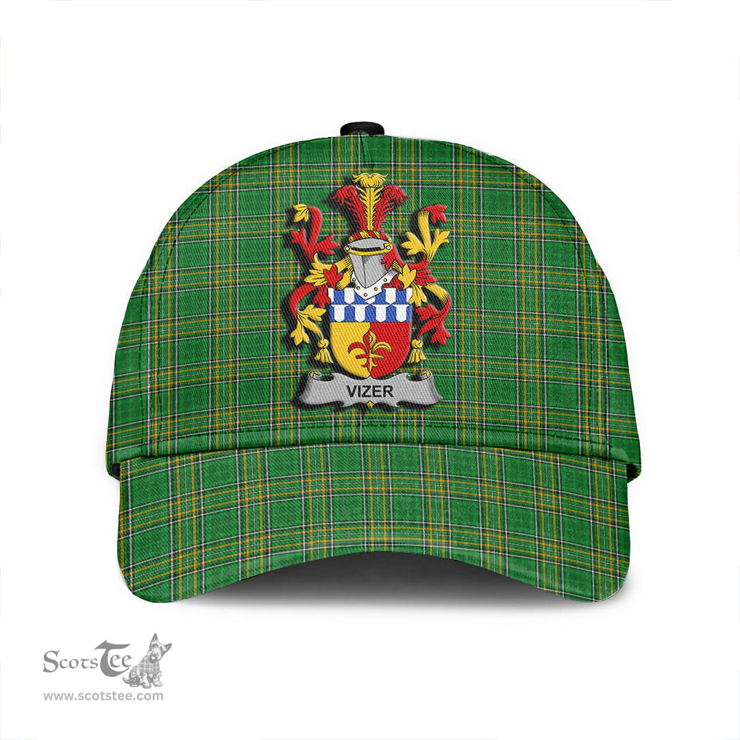 Scottish Vizer Coat of Arms Family Crest Ireland Cap Irish National Tartan Irish County Cap
