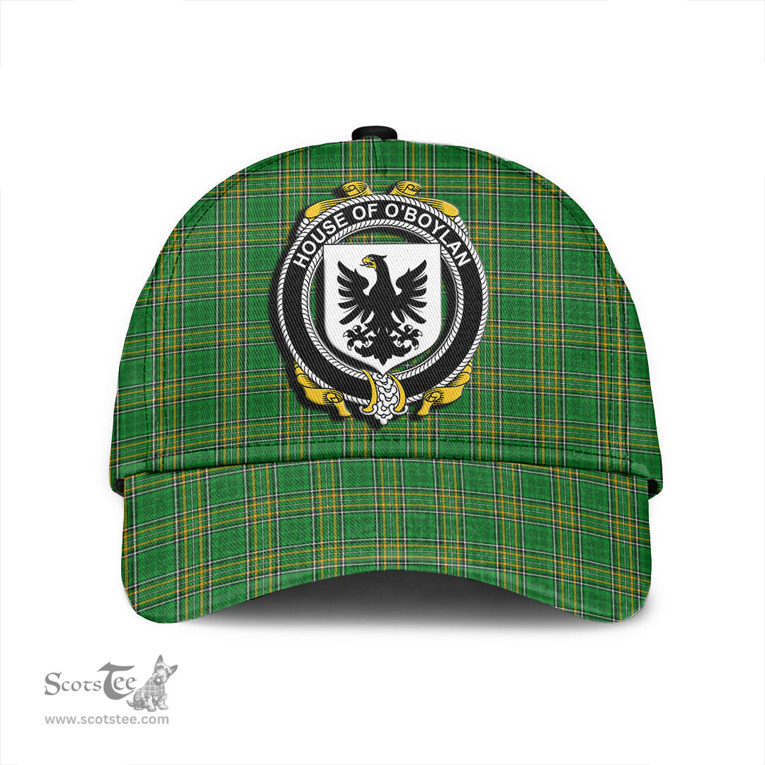 Scottish House of O BOYLAND Coat of Arms Family Crest Ireland Cap Irish National Tartan Irish County Cap