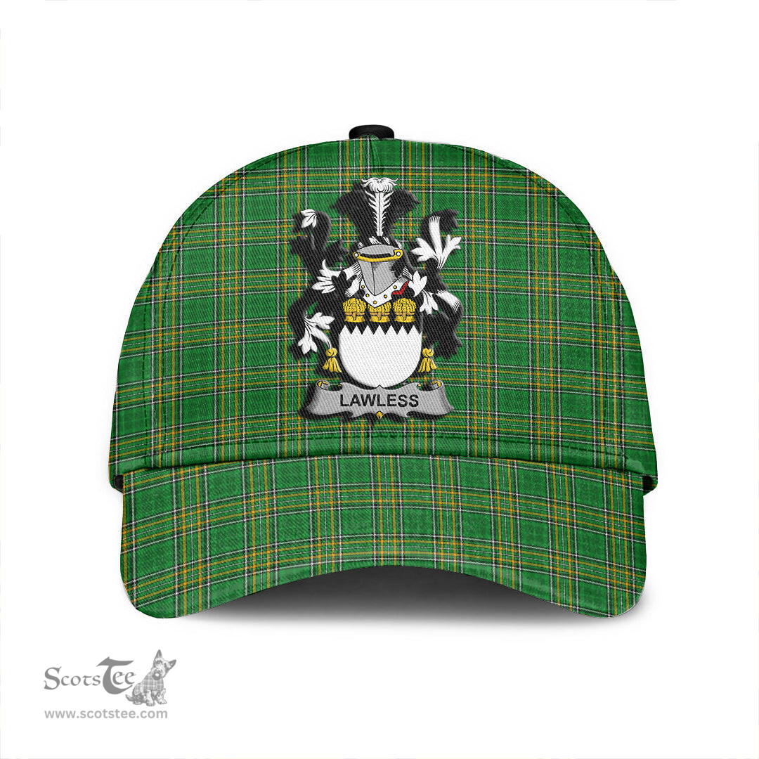 Scottish Lawless Coat of Arms Family Crest Ireland Cap Irish National Tartan Irish County Cap