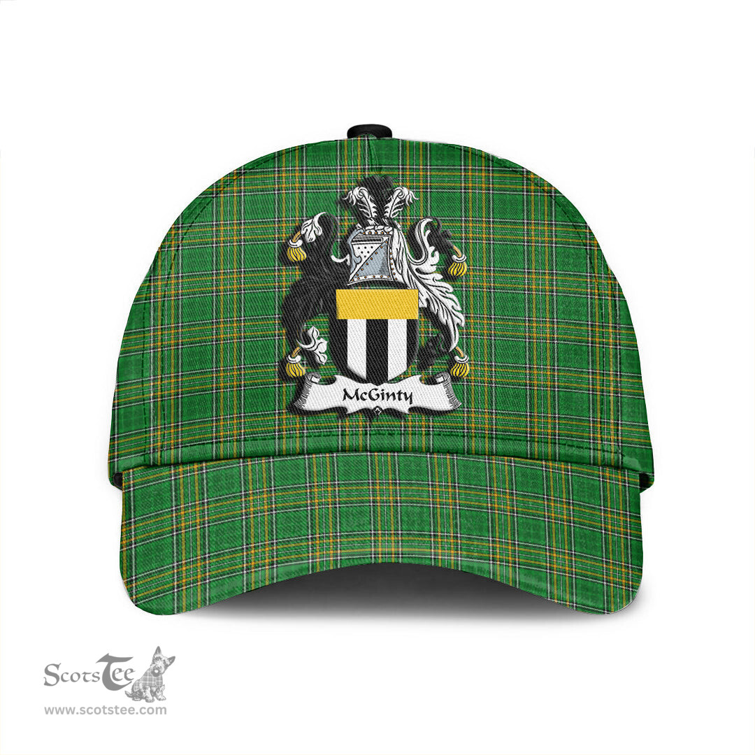 Scottish McGinty Coat of Arms Family Crest Ireland Cap Irish National Tartan Irish County Cap