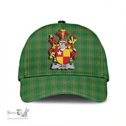 Scottish Vere Coat of Arms Family Crest Ireland Cap Irish National Tartan Irish County Cap