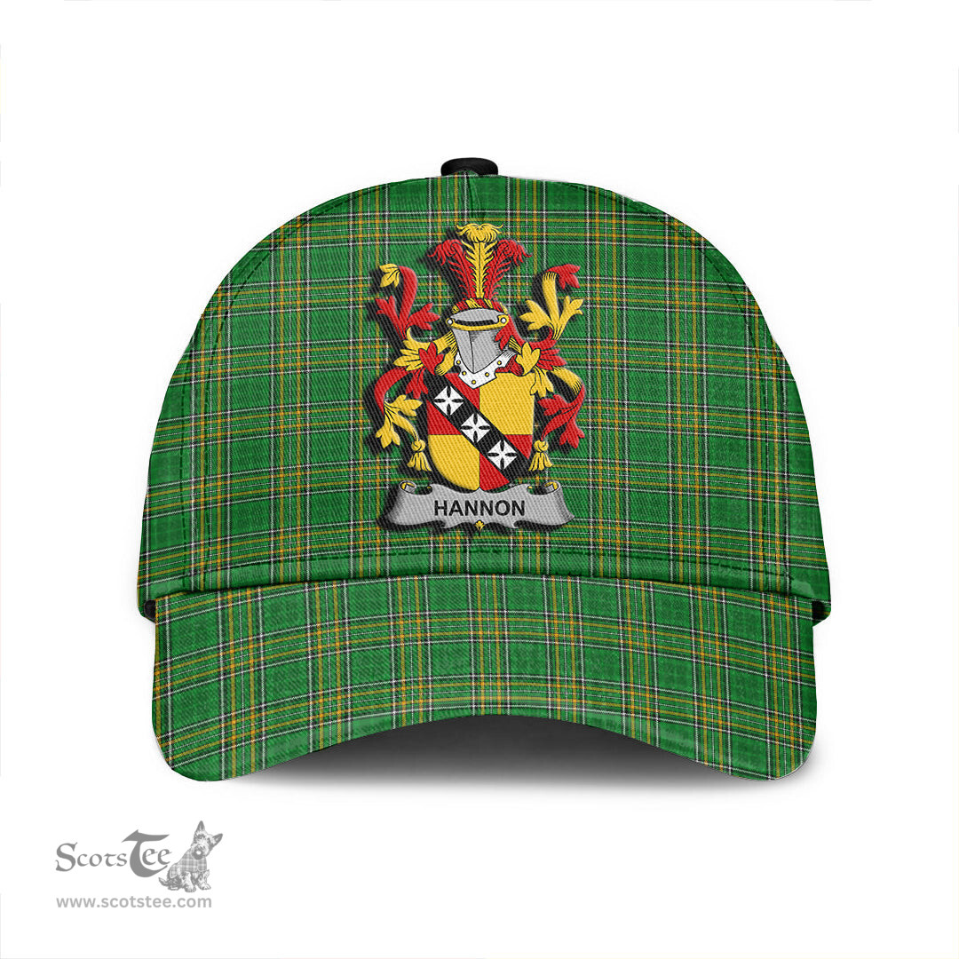 Scottish Hannon or O Hannon Coat of Arms Family Crest Ireland Cap Irish National Tartan Irish County Cap