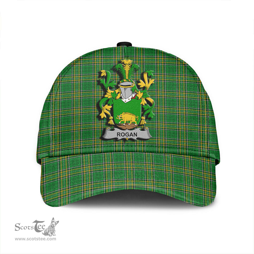Scottish Rogan or O Rogan Coat of Arms Family Crest Ireland Cap Irish National Tartan Irish County Cap