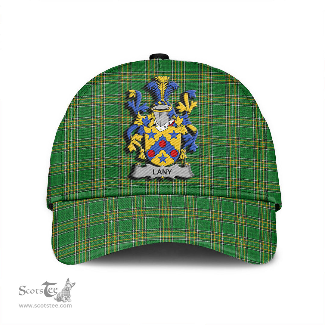 Scottish Lany or Laney Coat of Arms Family Crest Ireland Cap Irish National Tartan Irish County Cap
