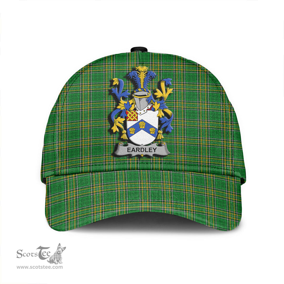 Scottish Eardley Coat of Arms Family Crest Ireland Cap Irish National Tartan Irish County Cap