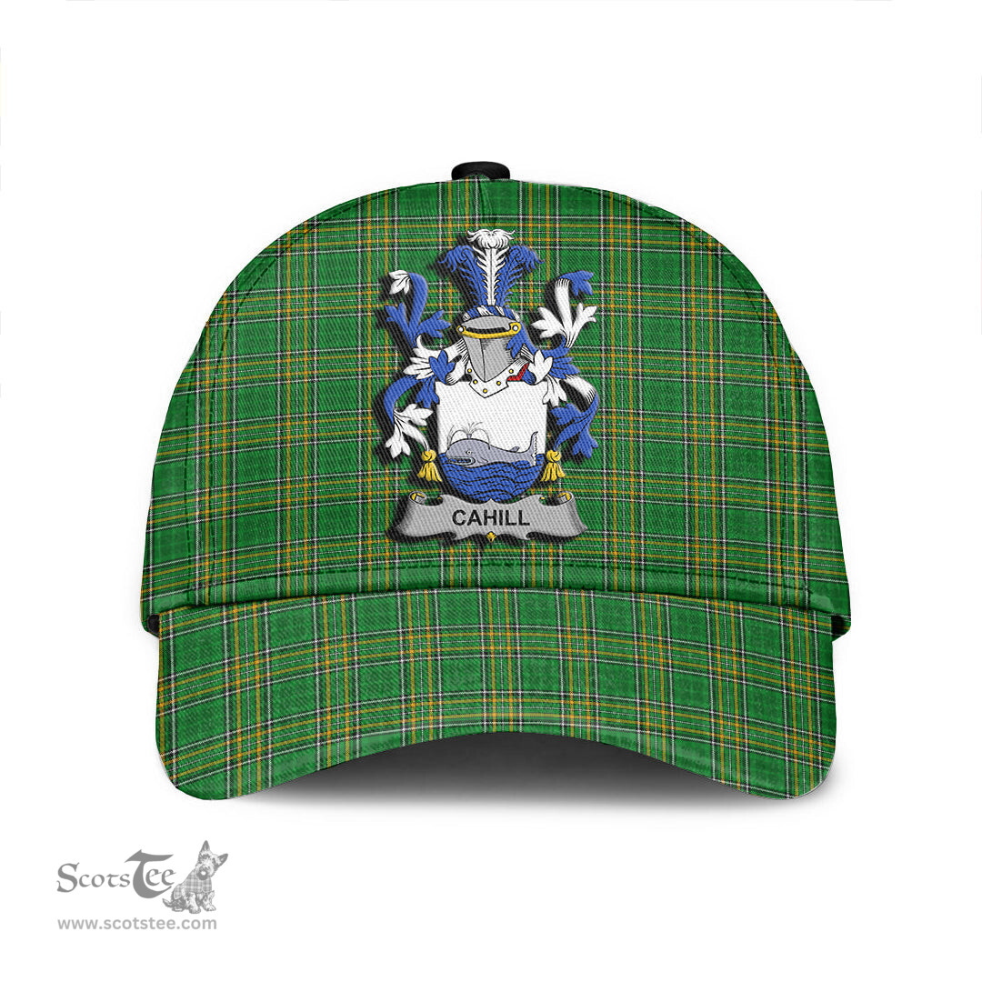 Scottish Cahill or O Cahill Coat of Arms Family Crest Ireland Cap Irish National Tartan Irish County Cap
