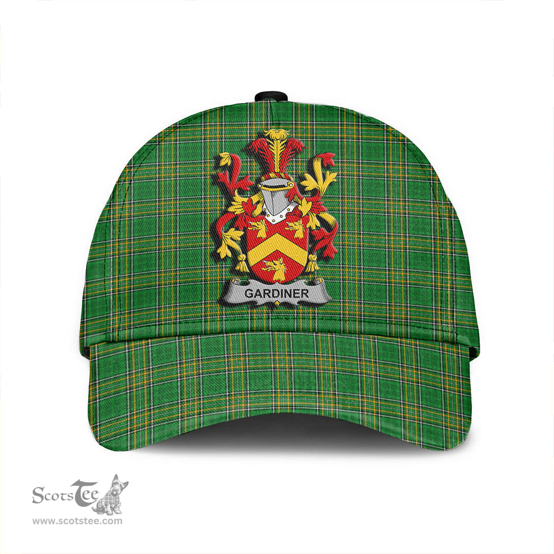 Scottish Gardiner Coat of Arms Family Crest Ireland Cap Irish National Tartan Irish County Cap