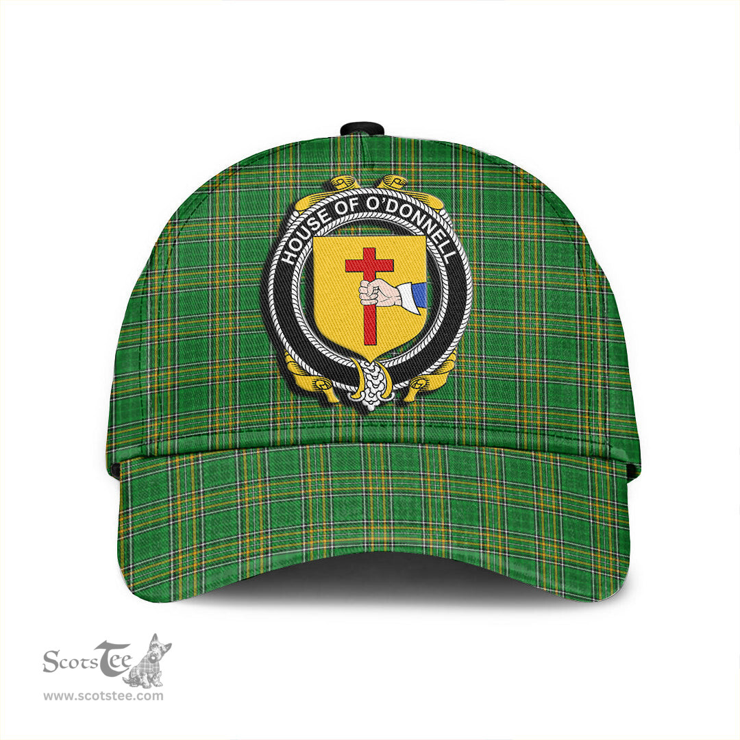Scottish House of O DONNELL Coat of Arms Family Crest Ireland Cap Irish National Tartan Irish County Cap