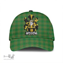 Scottish Ambrose Coat of Arms Family Crest Ireland Cap Irish National Tartan Irish County Cap