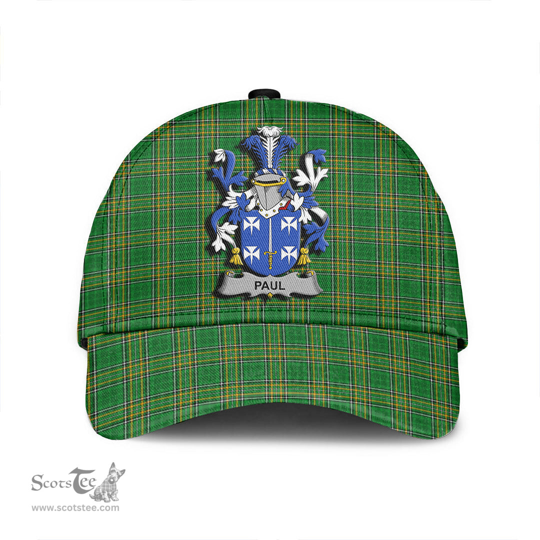 Scottish Paul Coat of Arms Family Crest Ireland Cap Irish National Tartan Irish County Cap