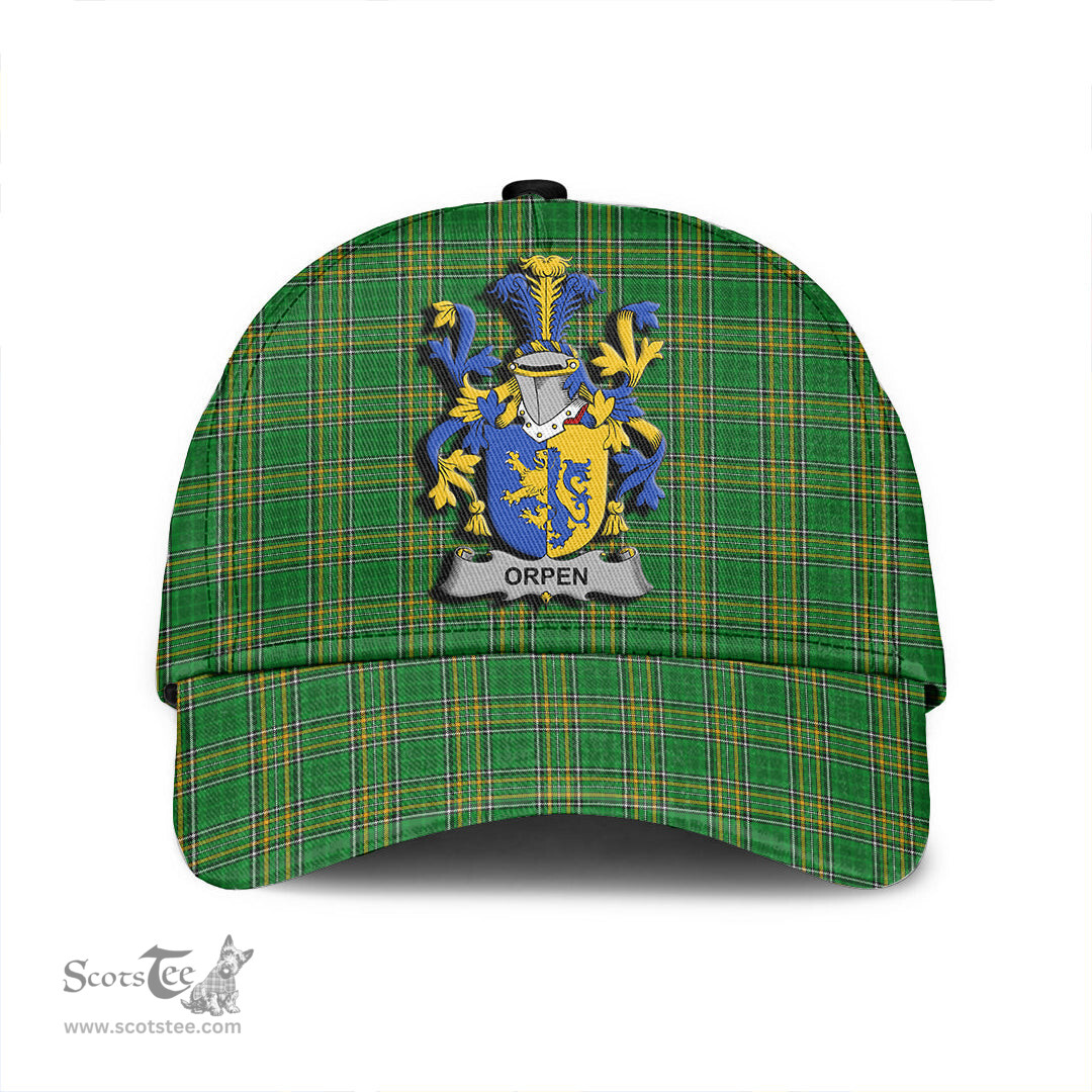 Scottish Orpen Coat of Arms Family Crest Ireland Cap Irish National Tartan Irish County Cap