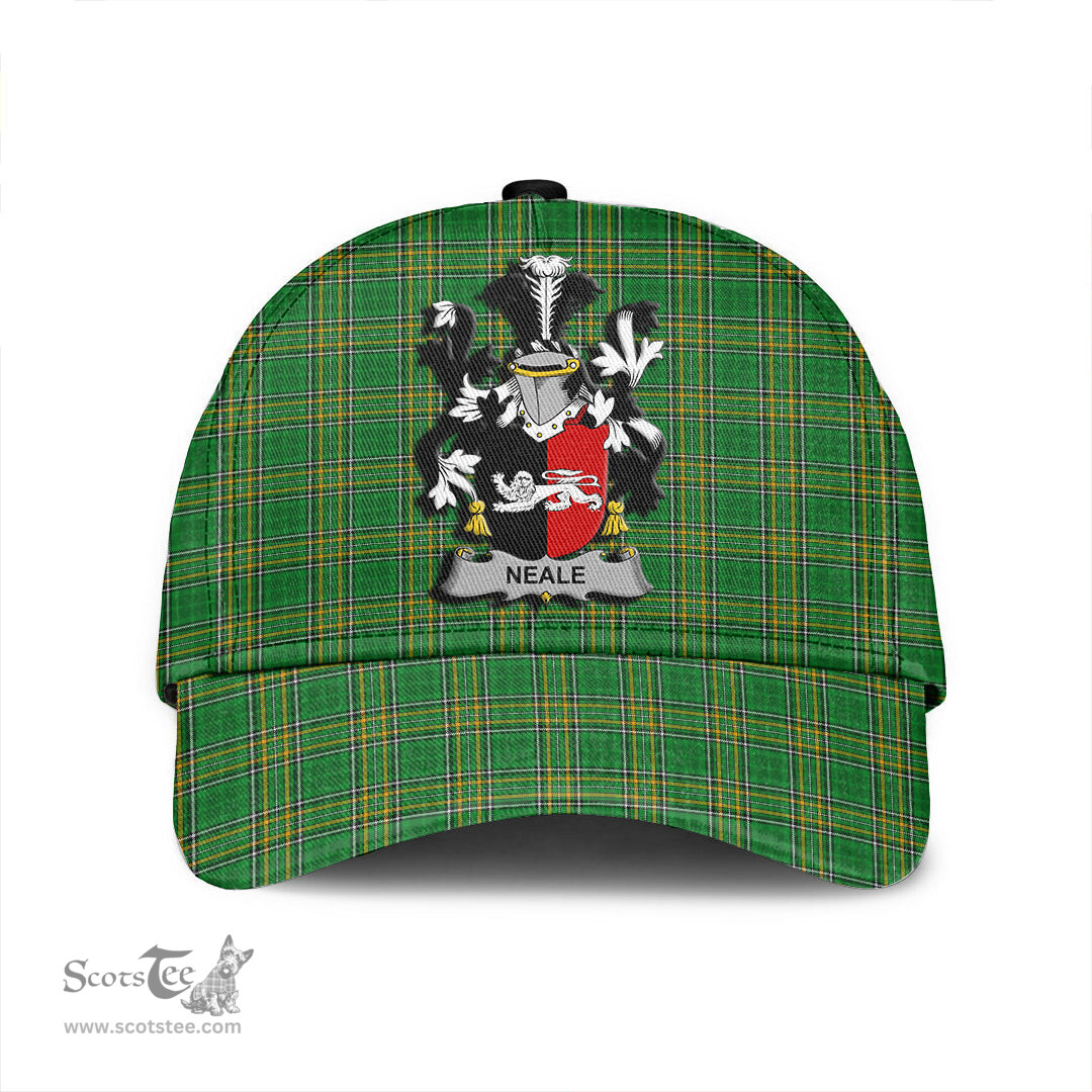 Scottish Neale Coat of Arms Family Crest Ireland Cap Irish National Tartan Irish County Cap