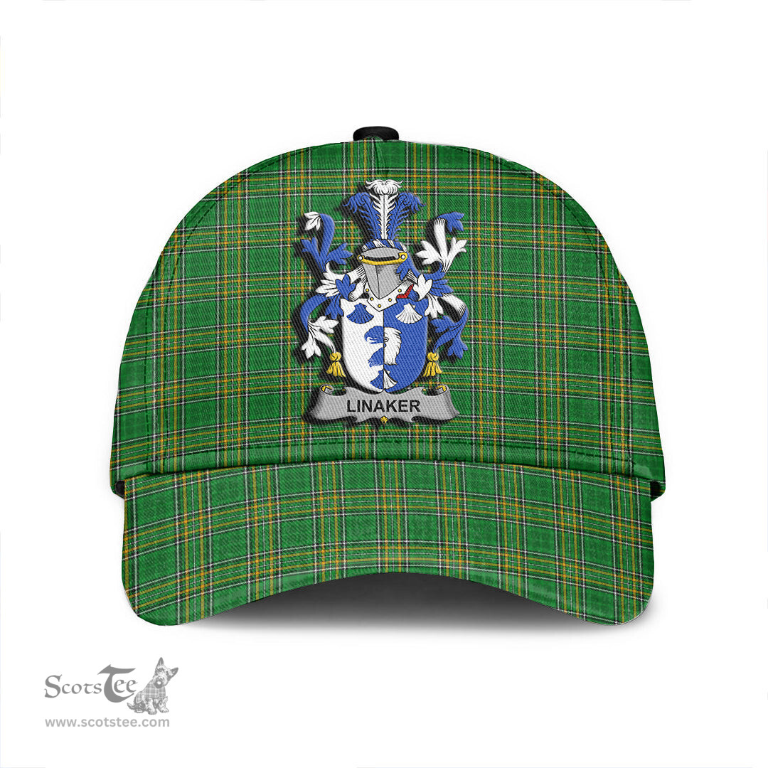 Scottish Linaker Coat of Arms Family Crest Ireland Cap Irish National Tartan Irish County Cap