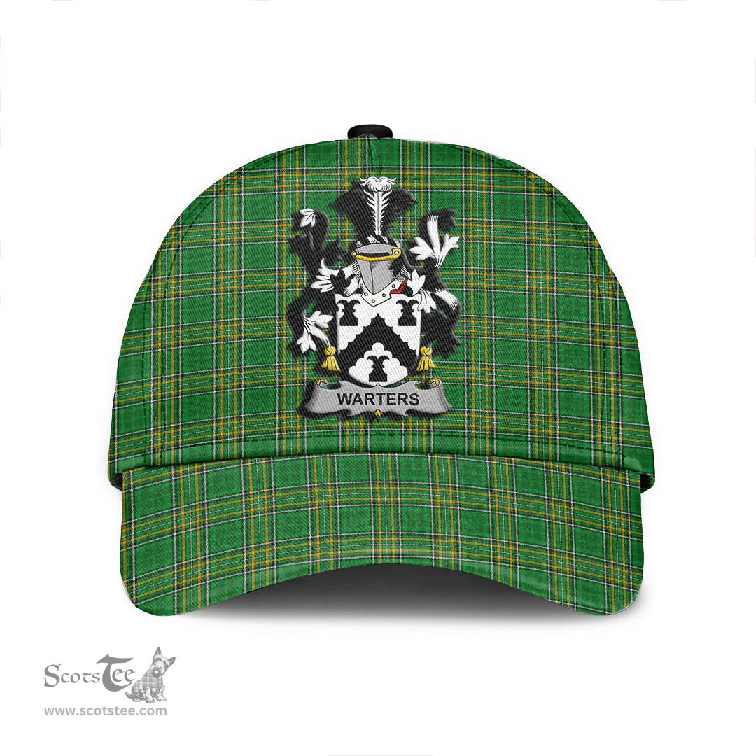Scottish Warters Coat of Arms Family Crest Ireland Cap Irish National Tartan Irish County Cap