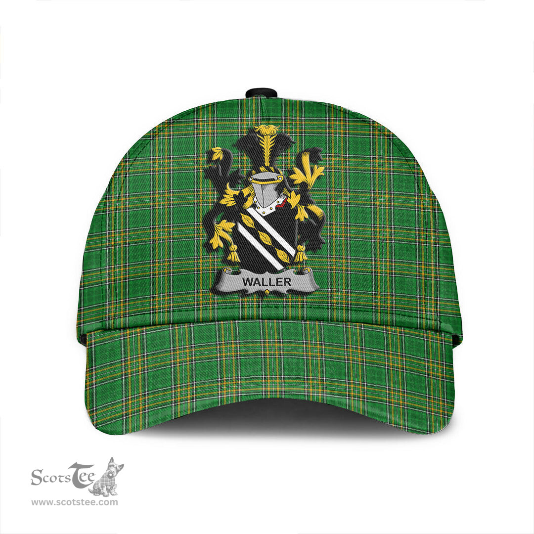 Scottish Waller Coat of Arms Family Crest Ireland Cap Irish National Tartan Irish County Cap