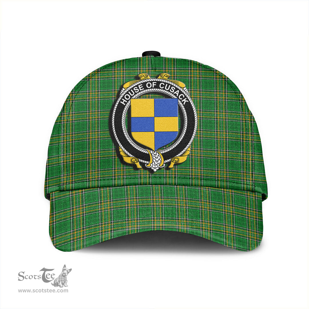 Scottish House of CUSACK Coat of Arms Family Crest Ireland Cap Irish National Tartan Irish County Cap