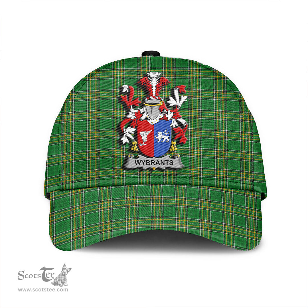 Scottish Wybrants Coat of Arms Family Crest Ireland Cap Irish National Tartan Irish County Cap