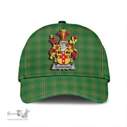 Scottish Burrowes Coat of Arms Family Crest Ireland Cap Irish National Tartan Irish County Cap