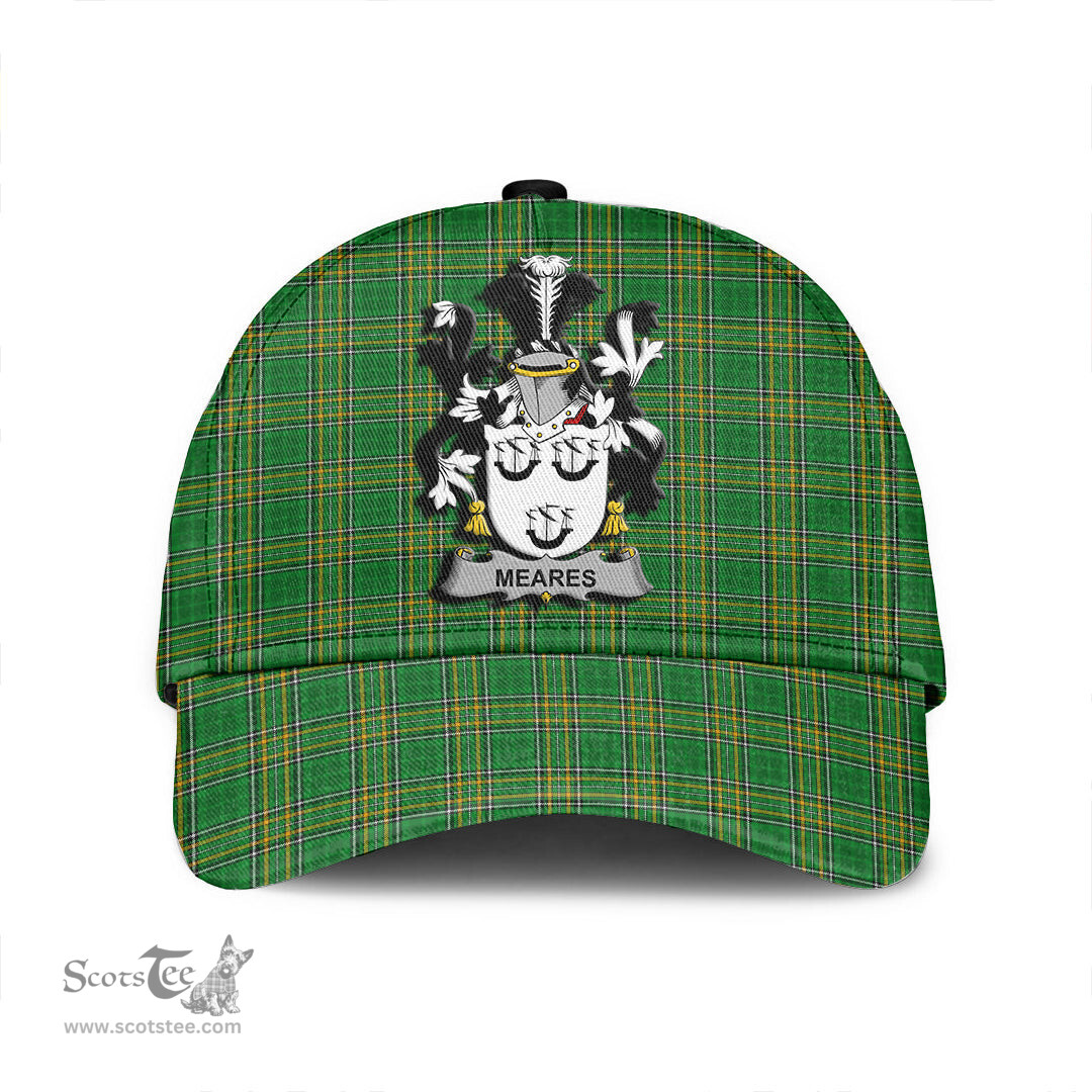 Scottish Meares Coat of Arms Family Crest Ireland Cap Irish National Tartan Irish County Cap