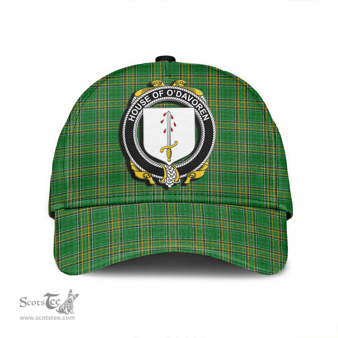 Scottish House of O DAVOREN Coat of Arms Family Crest Ireland Cap Irish National Tartan Irish County Cap