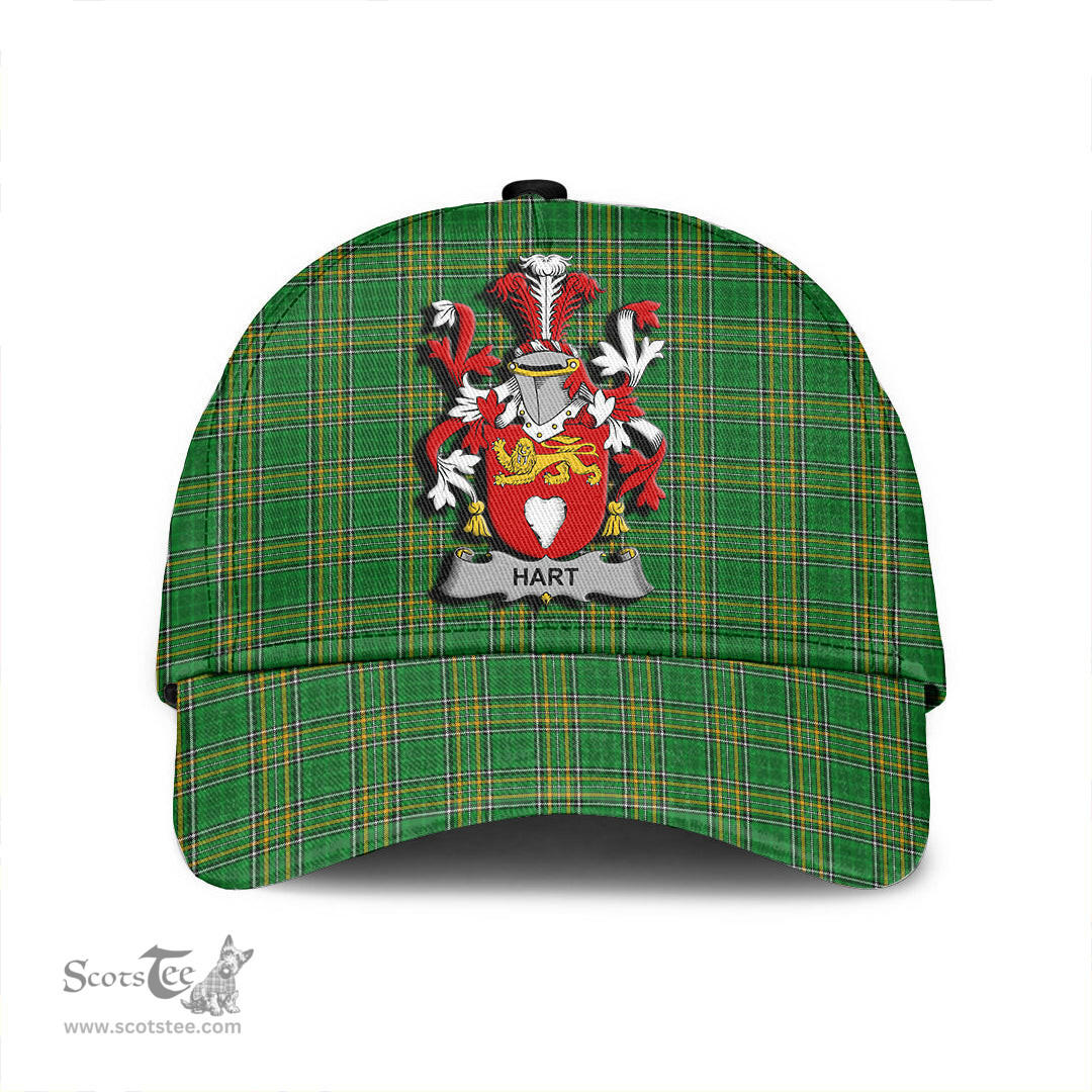 Scottish Hart or O Hart Coat of Arms Family Crest Ireland Cap Irish National Tartan Irish County Cap