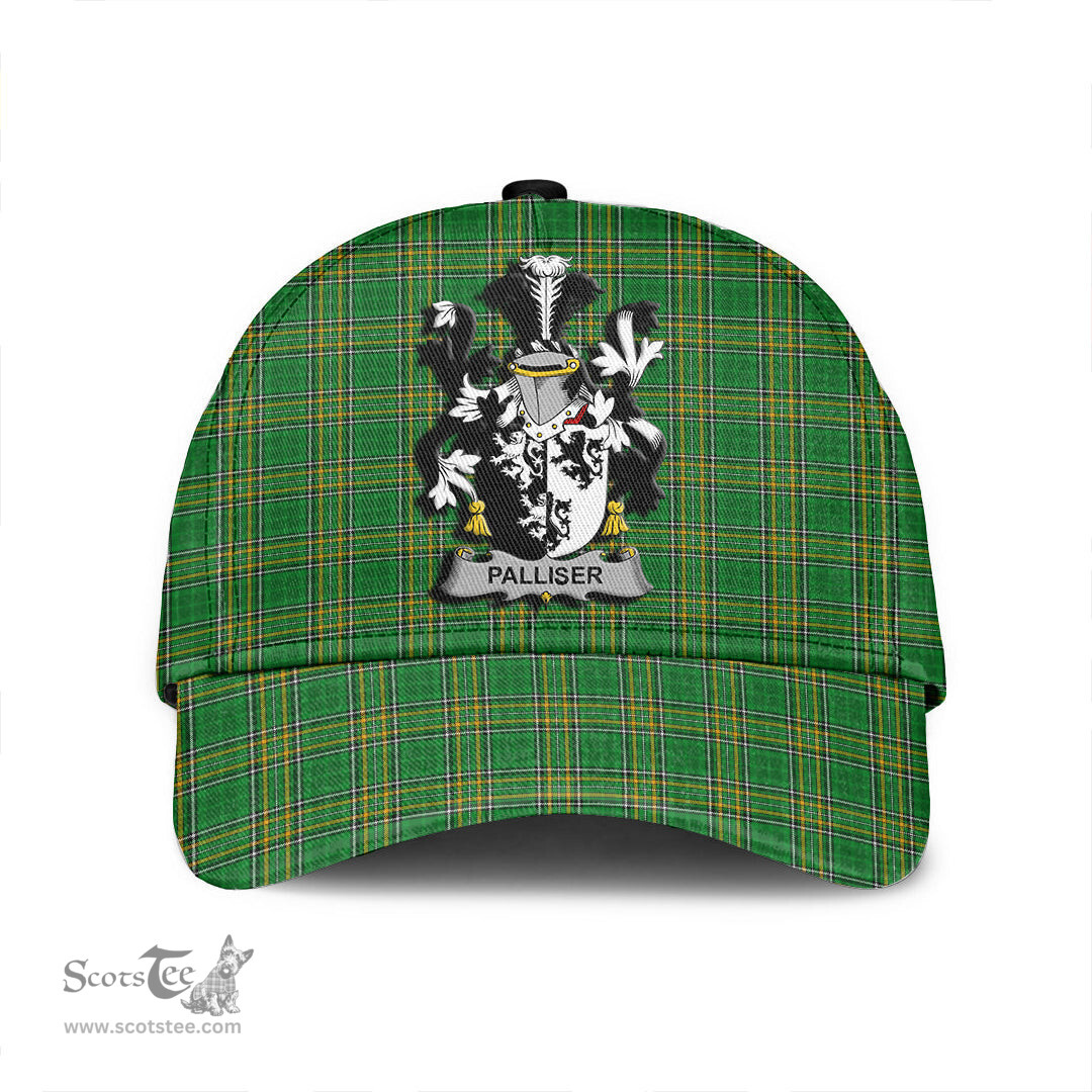 Scottish Palliser Coat of Arms Family Crest Ireland Cap Irish National Tartan Irish County Cap