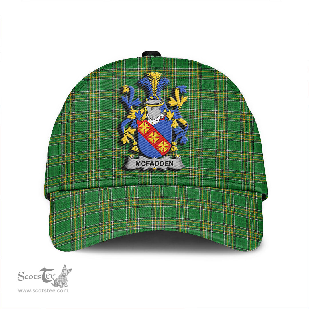 Scottish McFadden or McFadyen Coat of Arms Family Crest Ireland Cap Irish National Tartan Irish County Cap