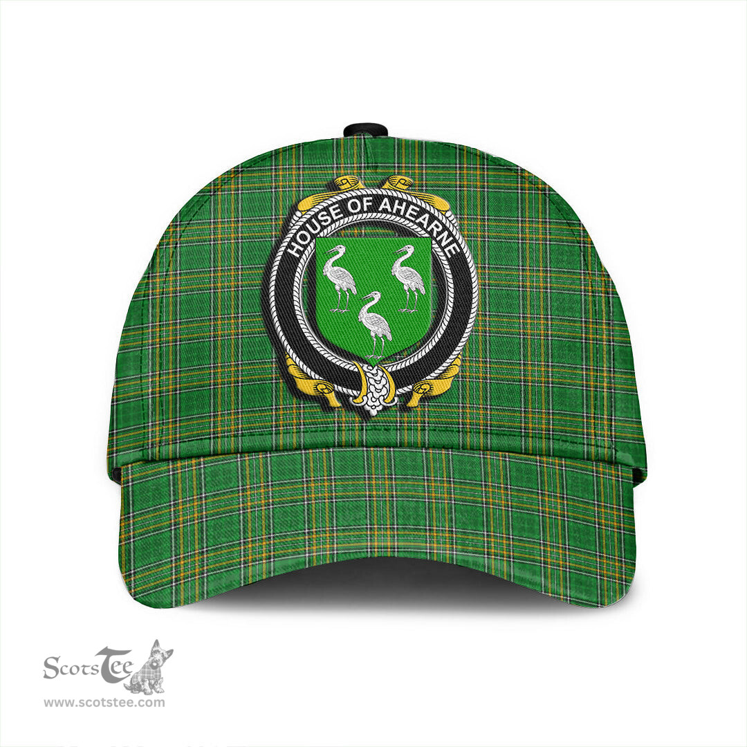 Scottish House of AHEARNE (Aherne) Coat of Arms Family Crest Ireland Cap Irish National Tartan Irish County Cap