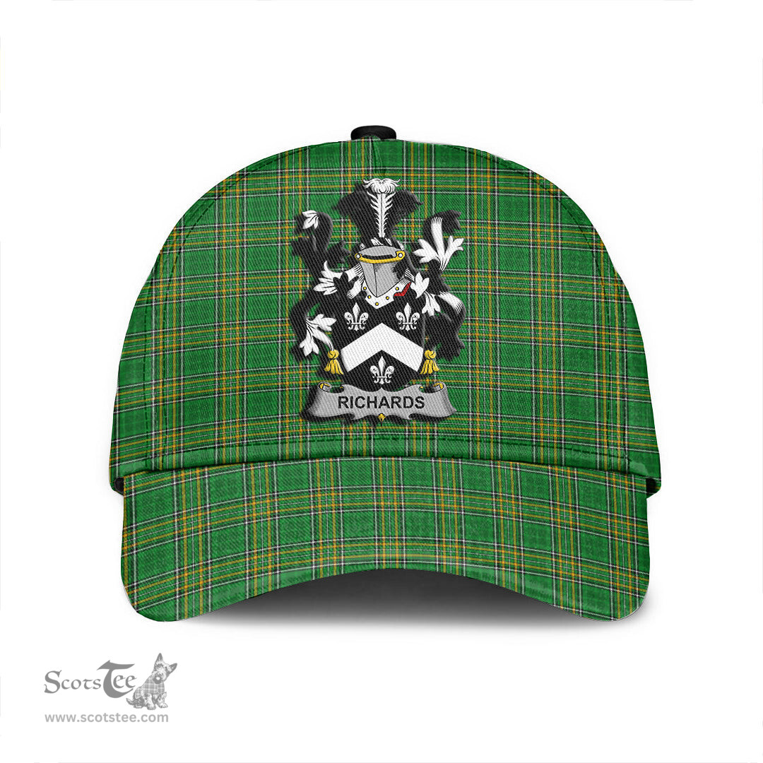 Scottish Richards Coat of Arms Family Crest Ireland Cap Irish National Tartan Irish County Cap