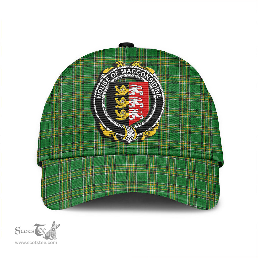Scottish House of MACCONSIDINE Coat of Arms Family Crest Ireland Cap Irish National Tartan Irish County Cap