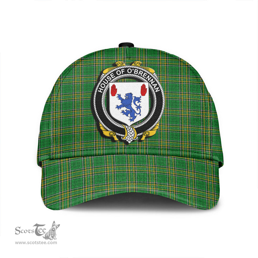 Scottish House of O BRENNAN (Connacht) Coat of Arms Family Crest Ireland Cap Irish National Tartan Irish County Cap