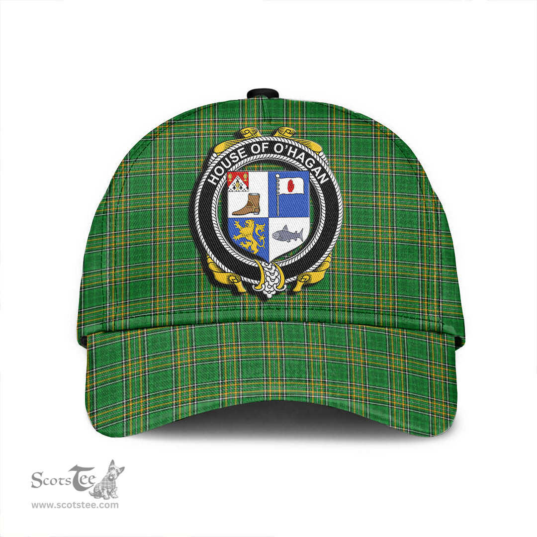 Scottish House of O HAGAN Coat of Arms Family Crest Ireland Cap Irish National Tartan Irish County Cap