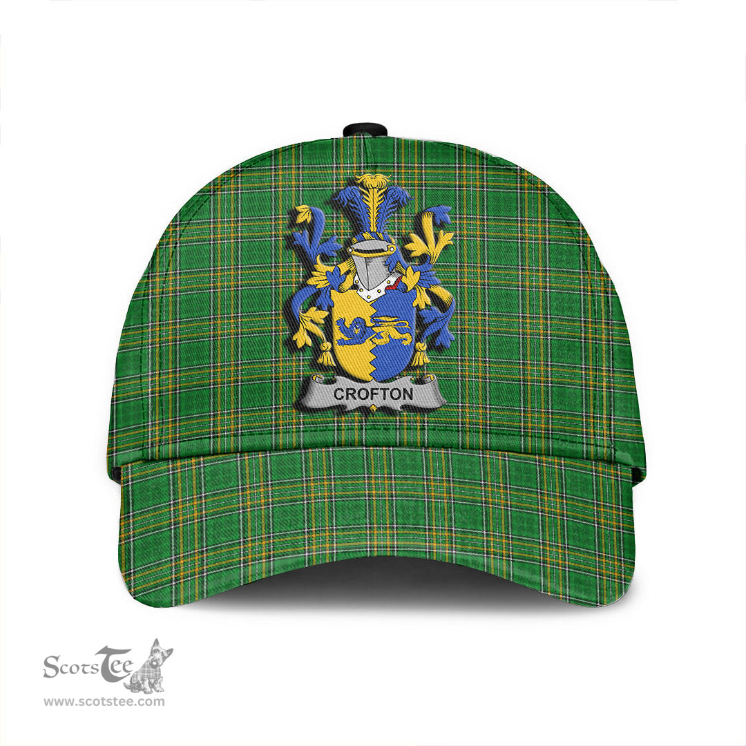 Scottish Crofton Coat of Arms Family Crest Ireland Cap Irish National Tartan Irish County Cap