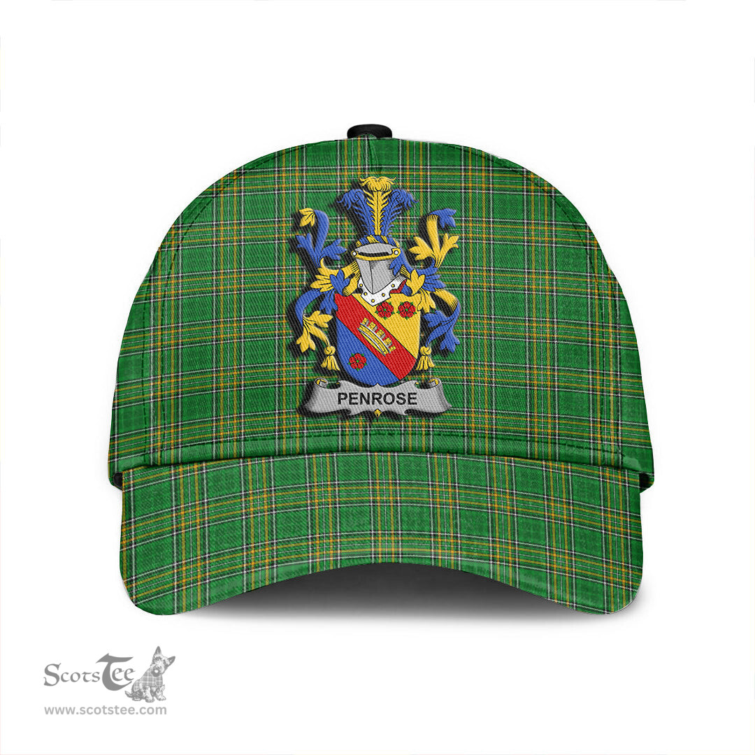 Scottish Penrose Coat of Arms Family Crest Ireland Cap Irish National Tartan Irish County Cap