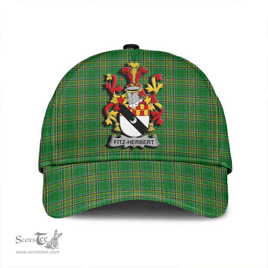Scottish Fitz Herbert Coat of Arms Family Crest Ireland Cap Irish National Tartan Irish County Cap