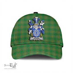 Scottish Atkins Coat of Arms Family Crest Ireland Cap Irish National Tartan Irish County Cap