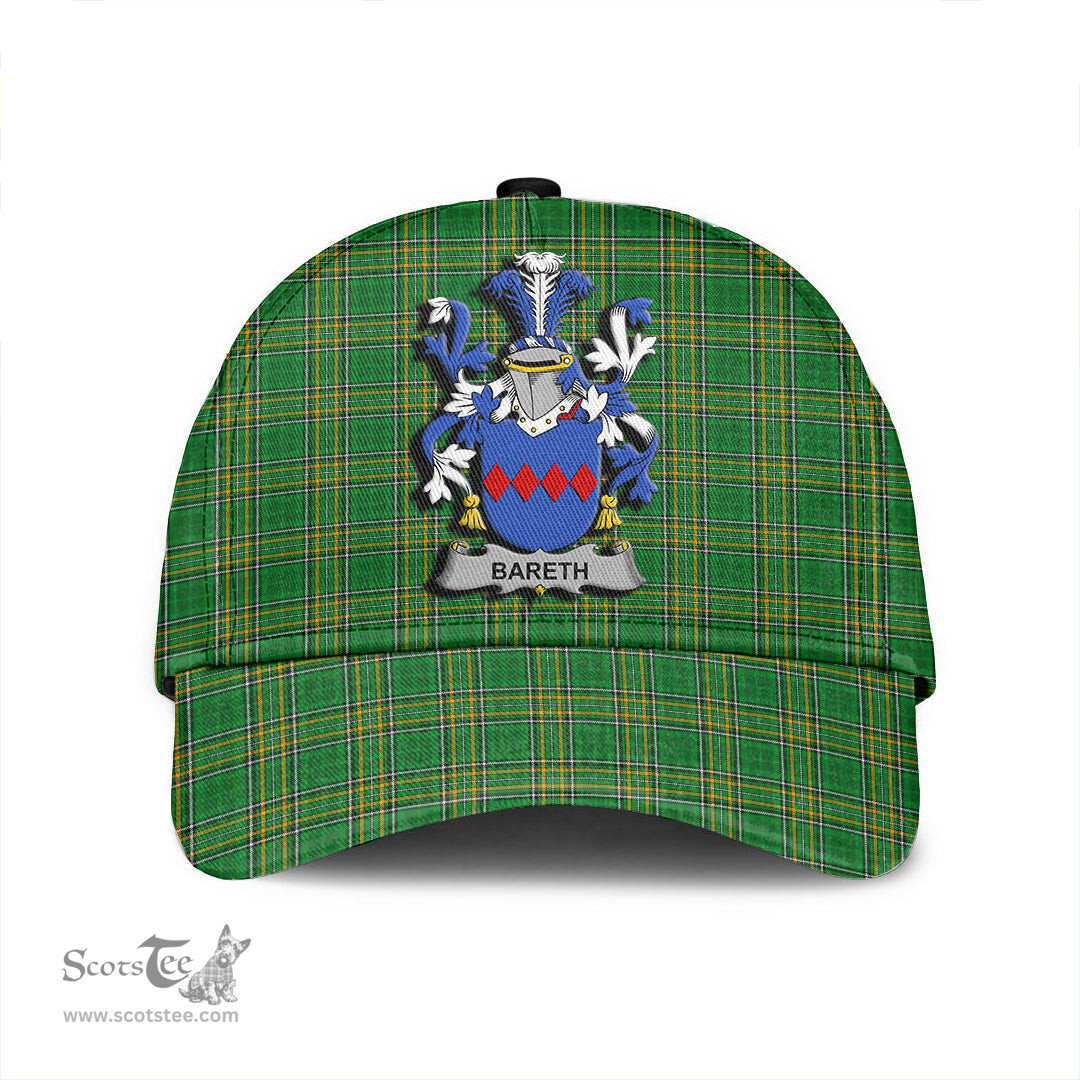 Scottish Bareth Coat of Arms Family Crest Ireland Cap Irish National Tartan Irish County Cap