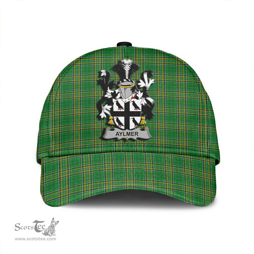 Scottish Aylmer Coat of Arms Family Crest Ireland Cap Irish National Tartan Irish County Cap
