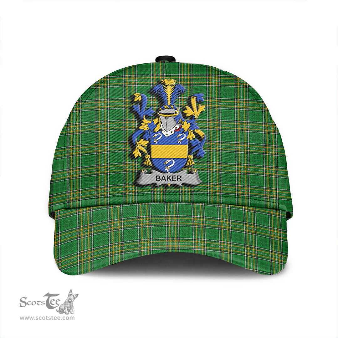 Scottish Baker Coat of Arms Family Crest Ireland Cap Irish National Tartan Irish County Cap