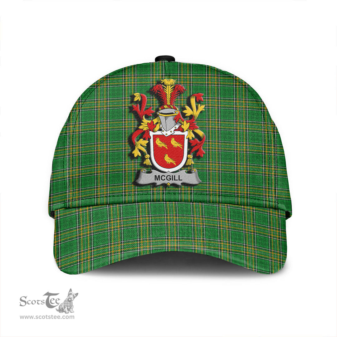 Scottish McGill Coat of Arms Family Crest Ireland Cap Irish National Tartan Irish County Cap