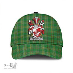 Scottish Sarsfield Coat of Arms Family Crest Ireland Cap Irish National Tartan Irish County Cap