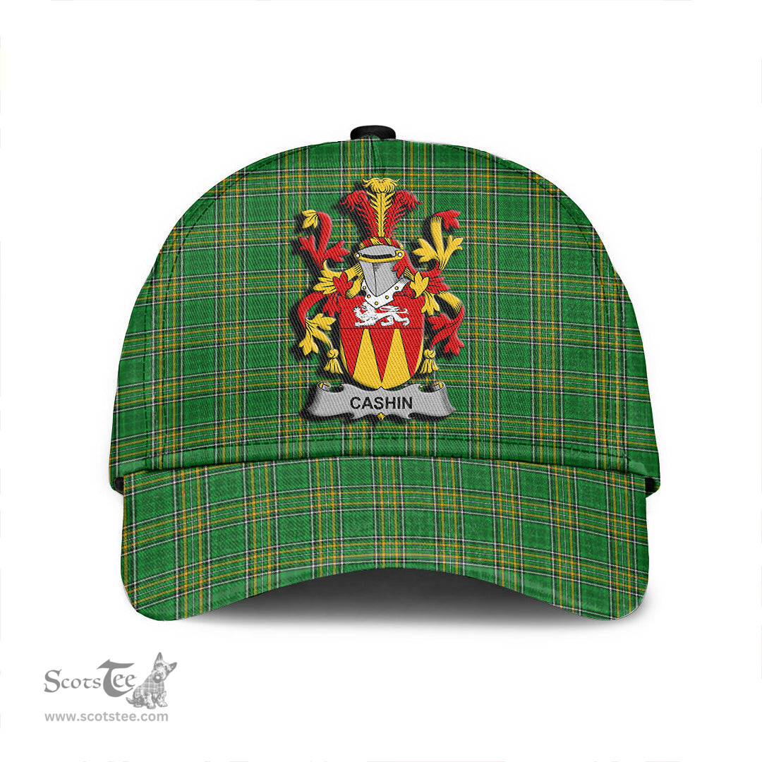 Scottish Cashin or McCashine Coat of Arms Family Crest Ireland Cap Irish National Tartan Irish County Cap