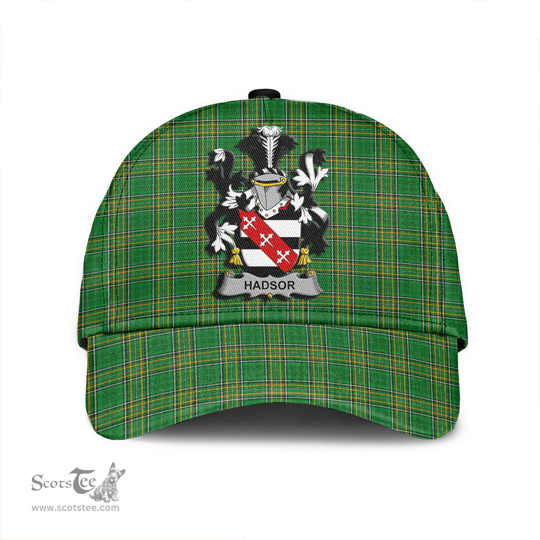 Scottish Hadsor Coat of Arms Family Crest Ireland Cap Irish National Tartan Irish County Cap
