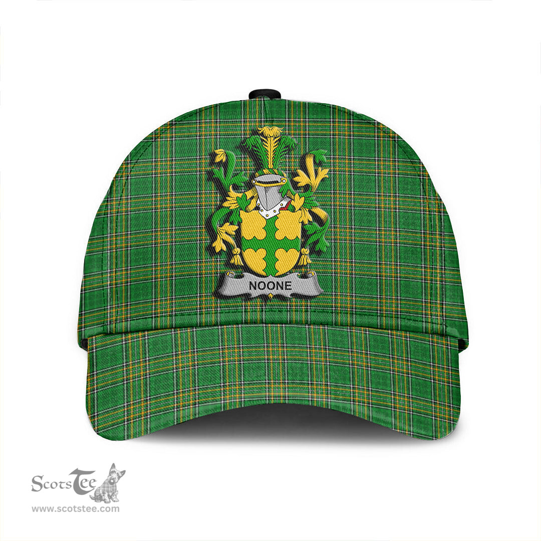 Scottish Noone or O Noone Coat of Arms Family Crest Ireland Cap Irish National Tartan Irish County Cap