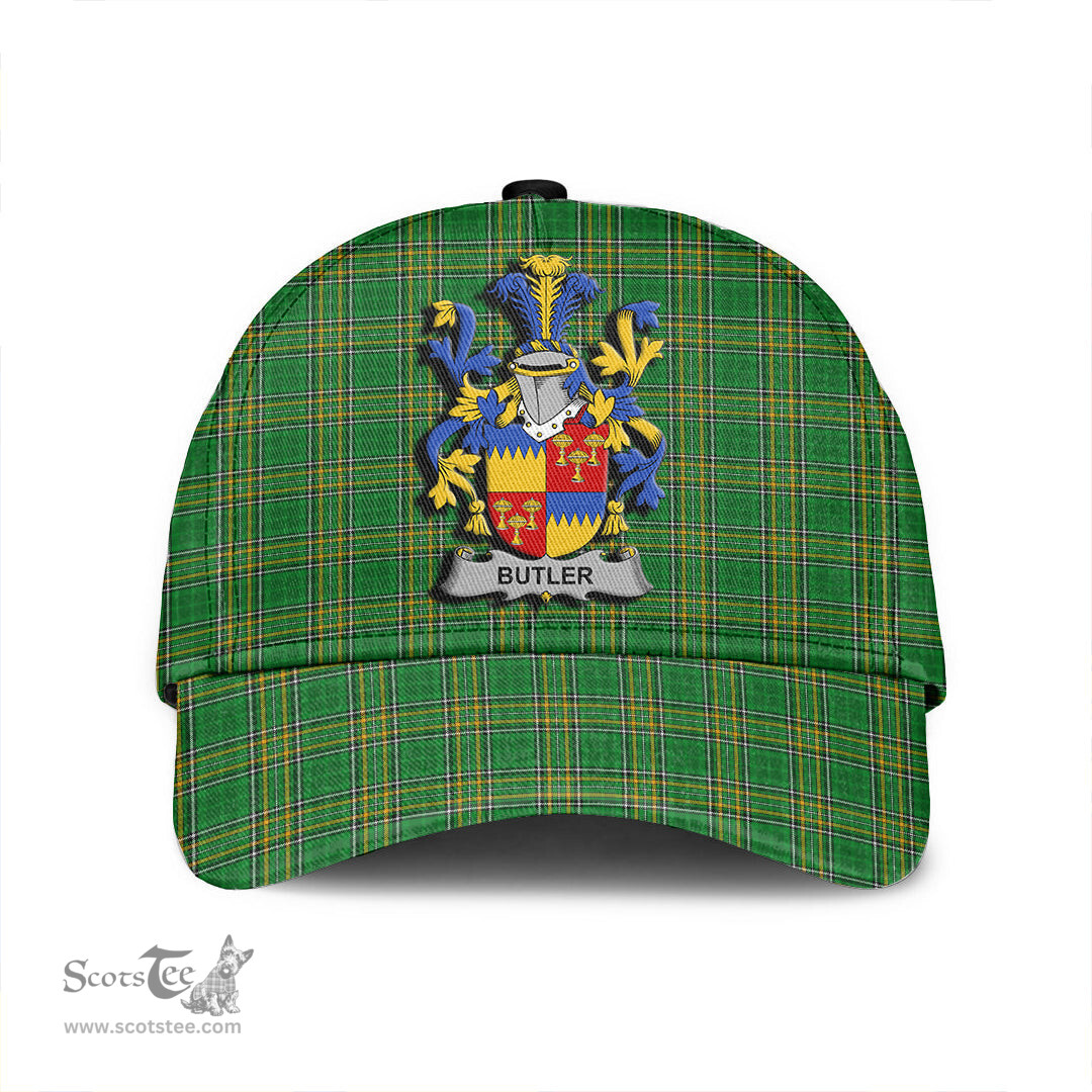 Scottish Butler Coat of Arms Family Crest Ireland Cap Irish National Tartan Irish County Cap